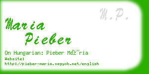 maria pieber business card